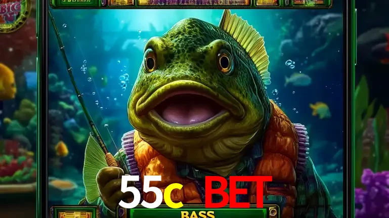 Personagem de peixe pescador do popular jogo de slot com tema de pescaria, uma das emocionantes opções de caça-níqueis para jogar e ganhar no cassino 55c bet.