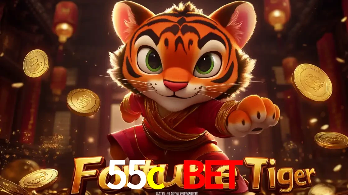 O carismático mascote do jogo de slot Fortune Tiger, um tigre fofo em pose de artes marciais, pronto para trazer sorte e multiplicadores de ganhos no cassino online 55c bet.